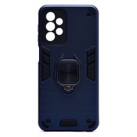 Чехол для Samsung SM-A235F (Galaxy A23) силиконовый противоударный с кольцом <синий> ― Оптовый PromiseMobile