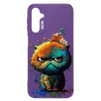 Чехол для Samsung SM-A245F (Galaxy A24) силиконовый (рис. 335/кот) <фиолетовый> ― Оптовый PromiseMobile