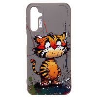 Чехол для Samsung SM-A245F (Galaxy A24) силиконовый (рис. 335/тигр) <серый> ― Оптовый PromiseMobile