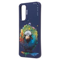 Чехол для Samsung SM-A256E (Galaxy A25 5G) силиконовый (рис. 335/овечка) <темно-синий> ― Оптовый PromiseMobile