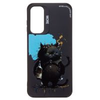 Чехол для Samsung SM-A256E (Galaxy A25 5G) силиконовый (рис. 335/черный кот) <черный> ― Оптовый PromiseMobile