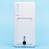 Чехол для Samsung SM-A307F (Galaxy A30s), SM-A505F (Galaxy A50) силиконовый с картхолдером №4 <белый> ― Оптовый PromiseMobile