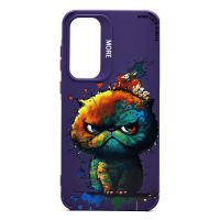 Чехол для Samsung SM-A356E (Galaxy A35 5G) силиконовый (рис. 335/кот) <фиолетовый> ― Оптовый PromiseMobile