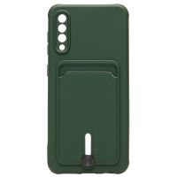 Чехол для Samsung SM-A307F (Galaxy A30s), SM-A505F (Galaxy A50) силиконовый с картхолдером №4 <темно-зеленый> ― Оптовый PromiseMobile