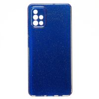 Чехол для Samsung SM-A515F (Galaxy A51) силиконовый с блестками №3 <синий> ― Оптовый PromiseMobile