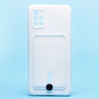 Чехол для Samsung SM-A515F (Galaxy A51) силиконовый с картхолдером №4 <белый> ― Оптовый PromiseMobile