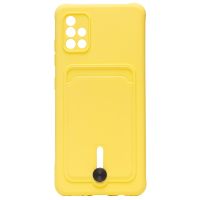 Чехол для Samsung SM-A515F (Galaxy A51) силиконовый с картхолдером №4 <желтый> ― Оптовый PromiseMobile