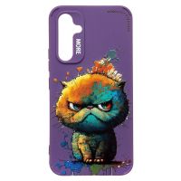 Чехол для Samsung SM-A546E (Galaxy A54 5G) силиконовый (рис. 335/кот) <фиолетовый> ― Оптовый PromiseMobile