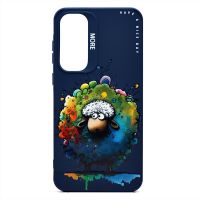 Чехол для Samsung SM-A556E (Galaxy A55 5G) силиконовый (рис. 335/овечка) <темно-синий> ― Оптовый PromiseMobile