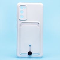 Чехол для Samsung SM-G780F (Galaxy S20 FE) силиконовый с картхолдером №4 <белый> ― Оптовый PromiseMobile