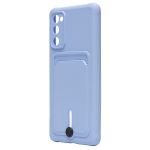 Чехол для Samsung SM-G780F (Galaxy S20 FE) силиконовый с картхолдером №4 <светло-фиолетовый>