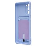 Чехол для Samsung SM-G780F (Galaxy S20 FE) силиконовый с картхолдером №4 <светло-фиолетовый>