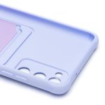 Чехол для Samsung SM-G780F (Galaxy S20 FE) силиконовый с картхолдером №4 <светло-фиолетовый>