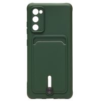 Чехол для Samsung SM-G780F (Galaxy S20 FE) силиконовый с картхолдером №4 <темно-зеленый> ― Оптовый PromiseMobile