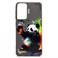 Чехол для Samsung SM-G990B (Galaxy S21 FE) силиконовый (рис. 335/панда) <серый> ― Оптовый PromiseMobile