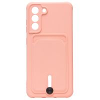 Чехол для Samsung SM-G990B (Galaxy S21 FE) силиконовый с картхолдером №4 <светло-розовый> ― Оптовый PromiseMobile