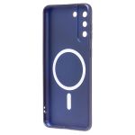 Чехол для Samsung SM-G996B (Galaxy S21 Plus) силиконовый Matte MagSafe <темно-синий>