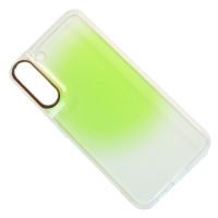 Чехол для Samsung SM-S906B (Galaxy S22 Plus) пластиковый с силиконовым бортиком (рис. 064) <зеленый> ― Оптовый PromiseMobile