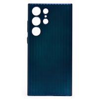 Чехол для Samsung SM-S918B (Galaxy S23 Ultra) пластиковый рифленый <синий> ― Оптовый PromiseMobile