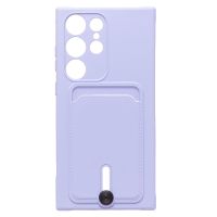 Чехол для Samsung SM-S918B (Galaxy S23 Ultra) силиконовый с картхолдером №4 <светло-фиолетовый> ― Оптовый PromiseMobile