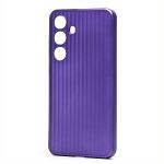 Чехол для Samsung SM-S921B (Galaxy S24) пластиковый рифленый <фиолетовый>