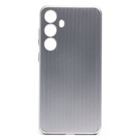 Чехол для Samsung SM-S926B (Galaxy S24 Plus) пластиковый рифленый <серебристый> ― Оптовый PromiseMobile