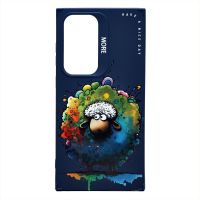 Чехол для Samsung SM-S928B (Galaxy S24 Ultra) силиконовый (рис. 335/овечка) <темно-синий> ― Оптовый PromiseMobile