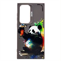 Чехол для Samsung SM-S928B (Galaxy S24 Ultra) силиконовый (рис. 335/панда) <серый> ― Оптовый PromiseMobile