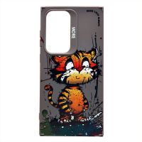 Чехол для Samsung SM-S928B (Galaxy S24 Ultra) силиконовый (рис. 335/тигр) <серый> ― Оптовый PromiseMobile