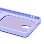 Чехол для Samsung SM-S942B (Galaxy S26) силиконовый с картхолдером №4 <светло-фиолетовый>