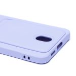 Чехол для Samsung SM-S942B (Galaxy S26) силиконовый с картхолдером №4 <светло-фиолетовый>