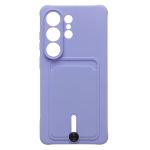 Чехол для Samsung SM-S948B (Galaxy S26 Ultra) силиконовый с картхолдером №4 <светло-фиолетовый>