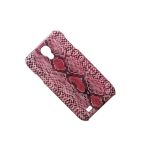 Чехол для Samsung i9500, i9502, i9505 (Galaxy S4) задняя крышка кожзам змея Kuchi <красный>
