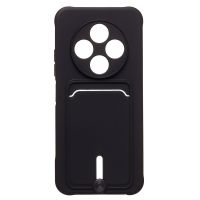 Чехол для Tecno Spark 30C (KL5n) силиконовый с картхолдером №4 <черный> ― Оптовый PromiseMobile