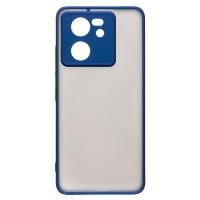 Чехол для Xiaomi 13T (2306EPN60G), 13T Pro (23078PND5G) пластиковый с окантовкой <синий> ― Оптовый PromiseMobile