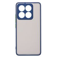 Чехол для Xiaomi 14T (2406APNFAG) пластиковый с окантовкой <темно-синий> ― Оптовый PromiseMobile