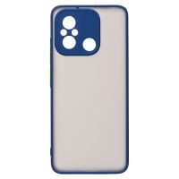 Чехол для Xiaomi Poco C55 (22127PC95I), Redmi 12C (22120RN86G) пластиковый с окантовкой <синий> ― Оптовый PromiseMobile
