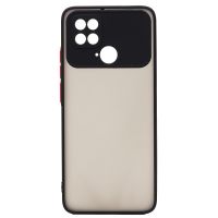 Чехол для Xiaomi Poco C40 (220333QPG) пластиковый с окантовкой <черный> ― Оптовый PromiseMobile