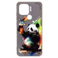 Чехол для Xiaomi Poco C51 (2305EPCC4G), Redmi A2+ (23028RNCAG) силиконовый (рис. 335/панда) <серый> ― Оптовый PromiseMobile