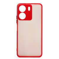 Чехол для Xiaomi Poco C65 (2310FPCA4G) пластиковый с окантовкой <красный> ― Оптовый PromiseMobile