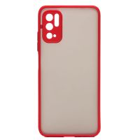 Чехол для Xiaomi Poco M3 Pro 5G (M2103K19PG) пластиковый с окантовкой <красный> ― Оптовый PromiseMobile