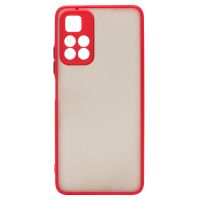 Чехол для Xiaomi Poco M4 Pro 5G, Redmi Note 11S 5G пластиковый с окантовкой <красный> ― Оптовый PromiseMobile