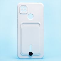 Чехол для Xiaomi Redmi 10A силиконовый с картхолдером №4 <белый> ― Оптовый PromiseMobile