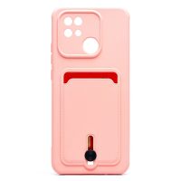 Чехол для Xiaomi Redmi 10C (220333QNY) силиконовый с картхолдером №4 <светло-розовый> ― Оптовый PromiseMobile