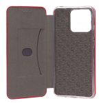 Чехол для Xiaomi Redmi 10C (220333QNY) флип боковой кожзам №3 <красный>
