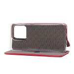 Чехол для Xiaomi Redmi 10C (220333QNY) флип боковой кожзам №3 <красный>