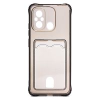 Чехол для Xiaomi Poco C55 (22127PC95I), Redmi 12C (22120RN86G) силиконовый с картхолдером №2 <черный> ― Оптовый PromiseMobile