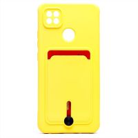 Чехол для Xiaomi Redmi 9C силиконовый с картхолдером №4 <желтый> ― Оптовый PromiseMobile