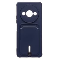 Чехол для Xiaomi Redmi A3 (23129RN51X) силиконовый с картхолдером №4 <темно-синий> ― Оптовый PromiseMobile