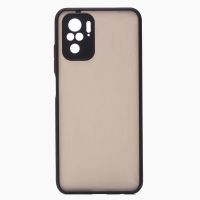 Чехол для Xiaomi Redmi Note 10 (M2101K7AG), 10S (M2101K7BL) пластиковый с окантовкой <черный> ― Оптовый PromiseMobile